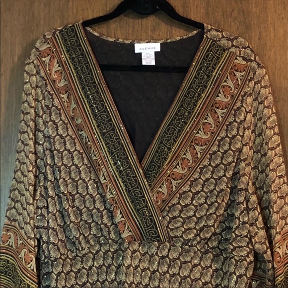 EUC-Blouse/Top In Earth-tones in size 30-32 - Picture 1 of 8